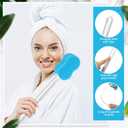 3 Pcs Long Handle Bath Sponge 22.4'' Back Sponge on a Stick Lightweight Back Washer Handled Butt Scrubber Shower Brush for Foot Body Cleaning Bathing Limited Motion (Blue)