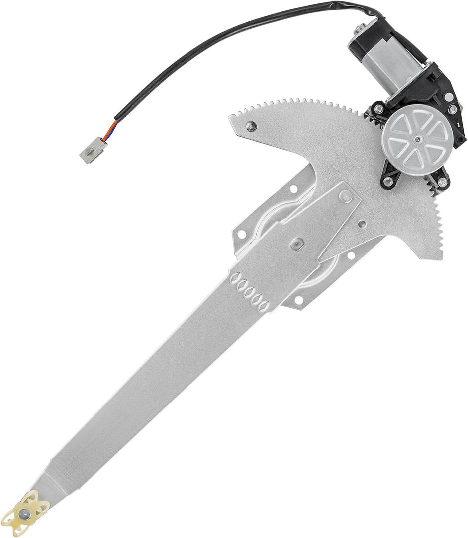 Obaee 741-674 Front Left Driver Side Power Window Regulator with Motor Compatible with Ford Bronco/F-150/ F-250 1980-1996, F Super Duty/ F53/ F59 1988-1996, F-100 1980-1983, F-350/ F-250 HD 1980-1997