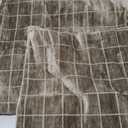 MIULEE Decorative Chenille Check Throw Pillow Covers Vintage Plaid Couch Pillows 20x20 Inch Set of 2 Neutral Boho Farmhouse Cushion Covers Modern Spring Home Decor for Sofa Bed Living Room Taupe Grey