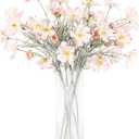 2 Pcs Artificial Flowers Plants Calliopsis Silk Flower Arrangements Wedding Bouquets Decorations Plastic Floral Table Centerpieces for Home Kitchen Garden Party Decor Approx 23.6'' High - Light Pink