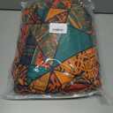 Stretch Couch Covers for 4 Separate Cushion Couch Sofa-Floral Printed Couch Sofa Cover,Washable Sofa Slipcover,Pet Friendly Furniture Protector with Elastic Bottom,Universal Fit for Home(Couch,Cover) (X-Large, Block Pattern+orange)