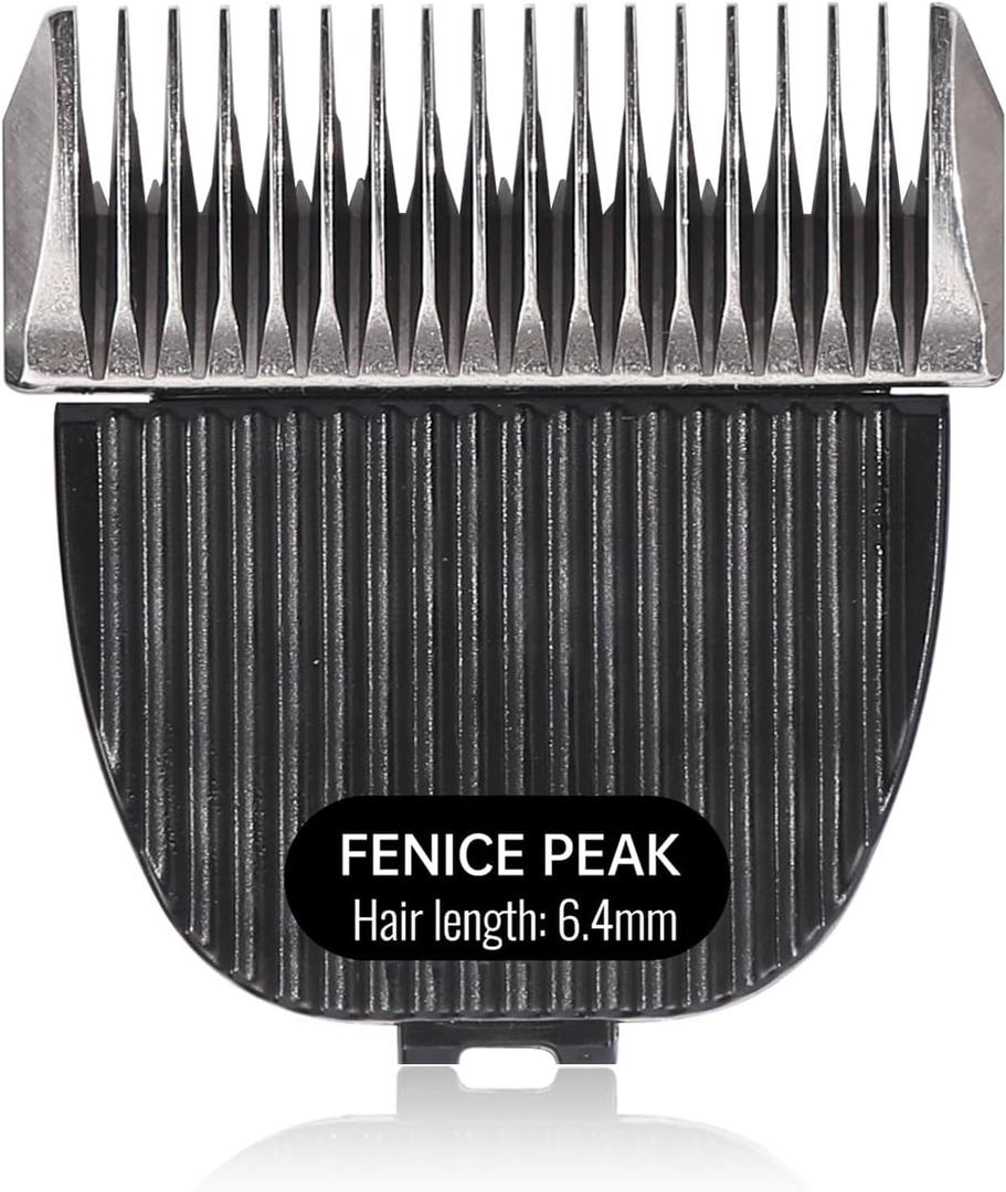 FENICE PEAK 5FC Low Noise Pet Dog Grooming Clippers Replacement Blade Ceramic Edge Detachable Steel Pet Clipper Blade with Cutting Length of 6.4mm 1/4'' (1 Count)