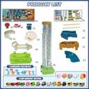 Dinosaur Toy Car Ramp Set - Race Track Garage Playset with Mini Cars & Animal Figures for Kids Aged 3-6 - Gift for Boys Kids Ages 3 to 6 Years Old