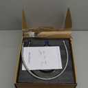 Bathroom Sink Faucet, Faucet for Bathroom Sink, Widespread Gun Grey Bathroom Faucet 3 Hole with Stainless Steel Pop Up Drain and cUPC Lead-Free Hose - (Gun Grey 2 Packs)