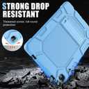 Azzsy Case for Samsung Galaxy Tab A11+/A9+ Plus 11 Inch 2026/2024, Heavy Duty Shockproof Rugged High Impact Protective Case, Sky Blue