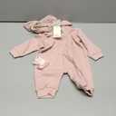 Baby Bunny Costume, Girl or Boy Easter Outfit, Unisex Toddler Rabbit Dress Up Romper, My First Easter Outfit (0-3 Months, Pink)