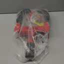 Tevlaphee Universal Wheel Lock Heavy Duty Security Trailer Wheel Lock Anti Theft Wheel Locks for Cars SUV Camper Motorcycle Trailer Great Deterrent Bright Color with 3 Keys (Black-red)