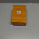 Yellow Full-Grain Leather Mini Pouch - 6 Inch Small Travel Organizer for Women, Cosmetic Jewelry Coin Cable Case