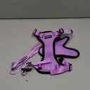 rabbitgoo Cat Harness and Leash for Walking, Escape Proof Soft Adjustable Vest Harnesses for Cats, Easy Control Breathable Reflective Strips Jacket, Light Purple, M