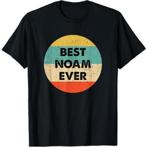 Noam Name T-Shirt (Small, Black)