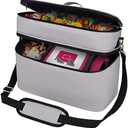 DDgro Storage Case for Storypod, Toniesbox Accessories, Tonie Carrying Bag for Tonie Starter Set, Tony Characters, Audio Player Box, Charger & Headphone, Bag Only (Gray, Large)