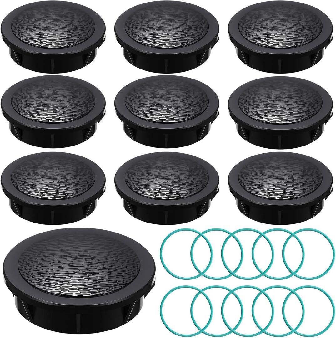 10 Pack Sprinkler Head Caps Compatible with Rain Bird 1800XC 1800 Series Spray Bodies, UV-Resistant ABS Replacement with O-Ring for Lawn Garden Sprinkler System Maintenance