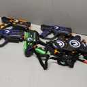 ArmoGear Set of 4 Laser Tag Guns with Vests - Laser Tag Set for Kids and Adults - Toy Guns with 150 ft Range, Night Vision, Invisibility Mode - Battery Operated - Multiplayer Outdoor Game for Ages 8+