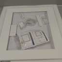 FENNIO Vanity Mirror with Lights20"x23" Lighted Makeup Mirror, Large Makeup Mirror with Lights, Touch Sensor with Dimmable 3 Modes Square White