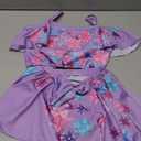 ATIMIGO Encanto Little Girls Swimsuit Isabela Two Pieces Ruffle Bathing Suit Princess Summer Beach Tankini Swimwear, Size 10-11, Purple