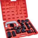 Heavy - Duty 23 - Piece Master Kit for Ball Joint and U - Joint - Press, Remove with Sockets & Universal Adapters for All - Around Automotive Repairs