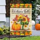 FLAGWIX Pumpkins Fall Flags for Outside - Garden Flags for Outside 11.5" x 17.5" - Fall Decorations for Home, Thanksgiving Gifts for Women Men, Thanksgiving Decorations for Garden Home Decor
