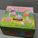 [12 Surprise Golden Eggs] 500 Pack 2.3 Inch Plastic Easter Eggs, Empty Easter Eggs Fillable, Bright Colors Plastic Eggs Bulks for Easter Hunt, Easter Party Favor, Basket Stuffers Fillers