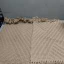 H.VERSAILTEX Waffle Bath Mat Super Absorbent Boho Bath Mat Non Slip Bath Rugs for Bathroom Floor Machine Washable Dry Fast Bathroom Rugs with Handmade Tassels, 2 Pack, 24" x 36" and 20" x 32", Irish Cream