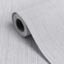 White Grasscloth Wallpaper Peel and Stick Texture Contact Paper 15.7"x120" - Vintage Removable Waterproof Wall Paper for Room Walls, Cabinets, Furniture, Drawers, Desk