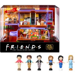 Polly Pocket Playset, Friends Compact with 6 Dolls and 9 Accessories