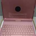 CC Store for iPad (A16) 11th 10th Generation Case with Keyboard - 7 Color Backlit 360 Swivel Multi-Touch Track Pencil Holde for iPad 11-inch A16 2025 10th Gen 10.9 Inch 2022(Rose Gold)