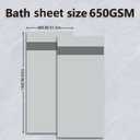 2 x Fluffy Cotton Bath Towels Set650GSM,2-Piece Set, Thickened and Enlarged(31.5x63 inches),Super Absorbent,Soft,Suitable for Hotel, Bathroom, Swimming Pool, SPA,Gift (Sky Blue)