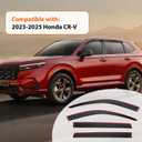 PLDDE Window Rain Guards Compatible with 2023 2024 2025 Honda CRV CR-V