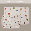 Blooom Placemat for Baby, Toddler & Kids | Wipeable, Reusable and Eco-Friendly | Baby Weaning Placemat for Mealtime & Snacktime | Modern Design (Alphabet, 12" x 17")