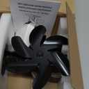 HIDALIFE Wood Stove Fan Heat Powered 6 Blades Fireplace Fan,Heat Blower with Magnetic Thermometer Wood Stove Accessories, Silent Thermal for Pellet/Gas/Log Burner Stove