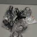 3-Light Plug-in Track Lighting with Rotatable Heads, Plug in Ceiling Light with 16.4ft Power Cord & Switch, LED Spotlight for Kitchen Cabinet Living Room Artwork, E26 Socket (Bulb Not Included)