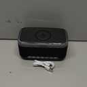 GILLIER Wireless Charging Alarm Clock Radio for Bedrooms – 15W Fast Wireless Charger Station for iPhone Samsung, Bluetooth Stereo Speaker with FM Radio, Dimmable Display, USB Port, Sleep Timer,Pink