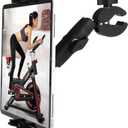 Treadmill Tablet Ipad Holder Bike Handlebar Mount Clamp for Stationary Bicycle Elliptical Spin Bike Peloton Stroller for 4-13" Devices, iPad Pro 12.9, Air, Mini, Galaxy Tabs, iPhone