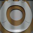 Mayfair Cassel Slow Close Toilet Seat, Easy Clean, Non Slip Premium Wood Seat, Easy Install, Made in USA, Elongated, White