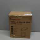 Bonsenkitchen Single Serve Coffee Maker K Cup Pod with 614oz Brew Size 3 Min Fast Brewing Machine with Strength Control, BPAfree Materials, Fits 6.6" Travel Mugs, Silver, Upgrade