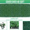 Grooy Artificial Boxwood Roll Panels,48"x 120"(40 sq.ft) UV-Anti Faux Ivy Leaves Privacy Fence Screen Grass Wall Roll Panels for Indoor Home Decor and Outdoor Garden Backyard