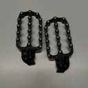 NICECNC Flat Foot Pegs Footpeg Compatible with 390 Adventure 2020 2021 2022 2023 2024, Foot Pedals, Anodization, CNC-machined, Black