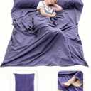 Sleeping Bag Liner Lightweight Compact Sleeping Bag Sack Portable Clean Travel Sheet Camping Sleep Sheet for Backpacking Hotel Hiking Size: 82.7” X 70.9”