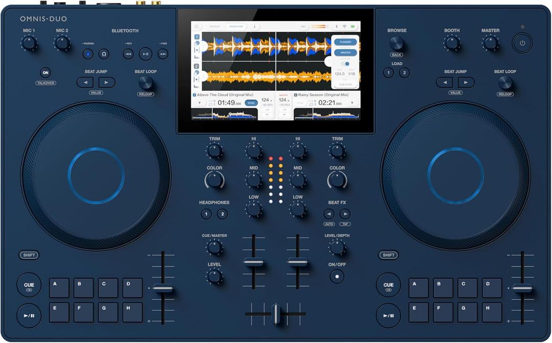 OMNIS-Duo Portable All-in-One Battery Powered DJ Controller