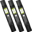 48 inch Mower Blades for John Deere E140 D140 D160 E160 E170 E150 L120 LA145 LA140, Mulching Lawn Mower Blades with 7 Star Center Hole Replace Part AM137757 AM141035 GX21784 GY20852