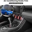 Aluminum Alloy Car Interior Decorations Audio Volume Control Knob for Subaru BRZ Toyota 86 2022 Air Conditioning Knobs Trim Accessories (Air Conditioning Knobs-3Pcs, Red)