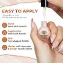 5 x modelones Nail Polish Set, 6 Colors Pearl White Pink Nude Mini Nail Polish Set,Wedding Shimmer Champagne Nail Quick Dry Art DIY Home Salon Nail Art Manicure Gift for Women Girls