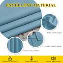 NICETOWN Blackout Curtains Panels for Window - Window Treatment Thermal Insulated Grommet Blackout Drapes for Bedroom (Teal Blue=Light Blue, Double Panels, 52 by 84 Inch)