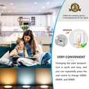 8 Inch LED Recessed Light with Junction Box.6Pack Ultra Thin LED Recessed Lights 3CCT 3000K/4000K/6000K Selectable Dimmable,18W 8" Ceiling Canless Light Downlight, Can Killer Lighting CR80+