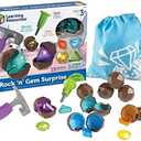 Learning Resources Rock 'n Gem Surprise, Sorting, Matching & Counting Skills Activity Set, Early STEM, 19 Pieces, Ages 3+