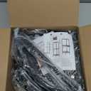 Consumest Corner Shower Caddy Stand - 3 Tier Shower Organizer with Soap Holder, Tall Floor Corner Shelves Standing with Adjustable Feet & 4 Hooks, Storage Rack for Bathroom Black