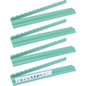 Leinuosen 4 Pcs Wooden Mahjong Rack with Pusher 4 Set Magnet American Mahjong Rack Magnetically Attached Pusher Painted Holder for Player Gift Family Game Night