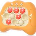 Handheld Game for Kids 6-12 with Lights and Sounds, Sensory Fidget Toys for Kids 8-12, Birthday Gifts for 6 7 8 9 Year Old Girls & Boys & Teens -Orange