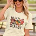 JINTING Tis The Season Shirt Women Fall T-Shirt Pumpkin Graphic Tee Football Tshirts Game Day Short Sleeve Top (XXL)