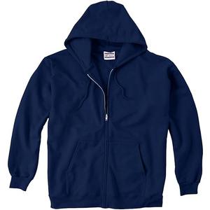 Hanes Men's Ultimate Full-Zip Hoodie, Men's Hooded Fleece Sweatshirt with Zipper L